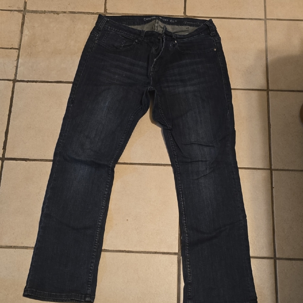 Womens Cowgirl Tuff Forever Tuff Dark Blue Jeans 33 X 33